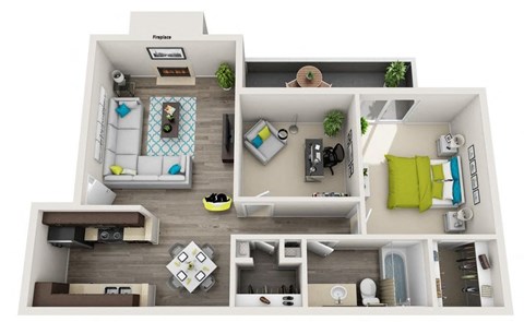 a 2 bedroom192 sqft floor plan  1199 square feet